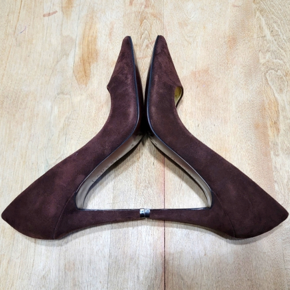 Ralph Lauren Brown Suede heels size 8M